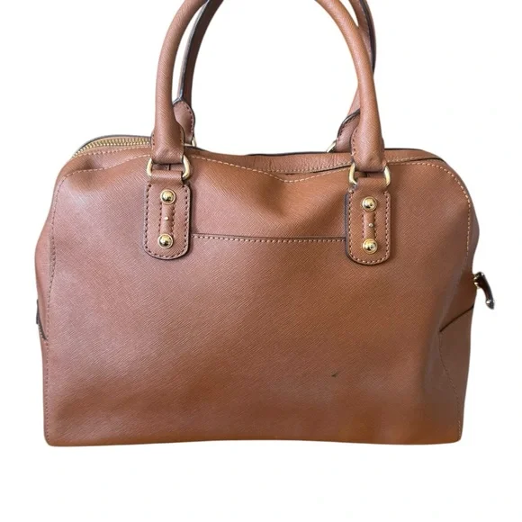 Michael Kors Brown Large Saffiano Leather Satchel - Picture 2 of 4